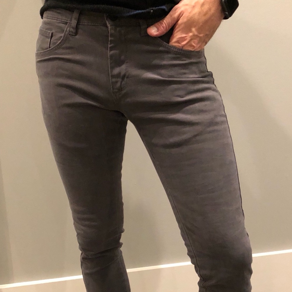 Zara Man Grey Skinny Jeans Size 29